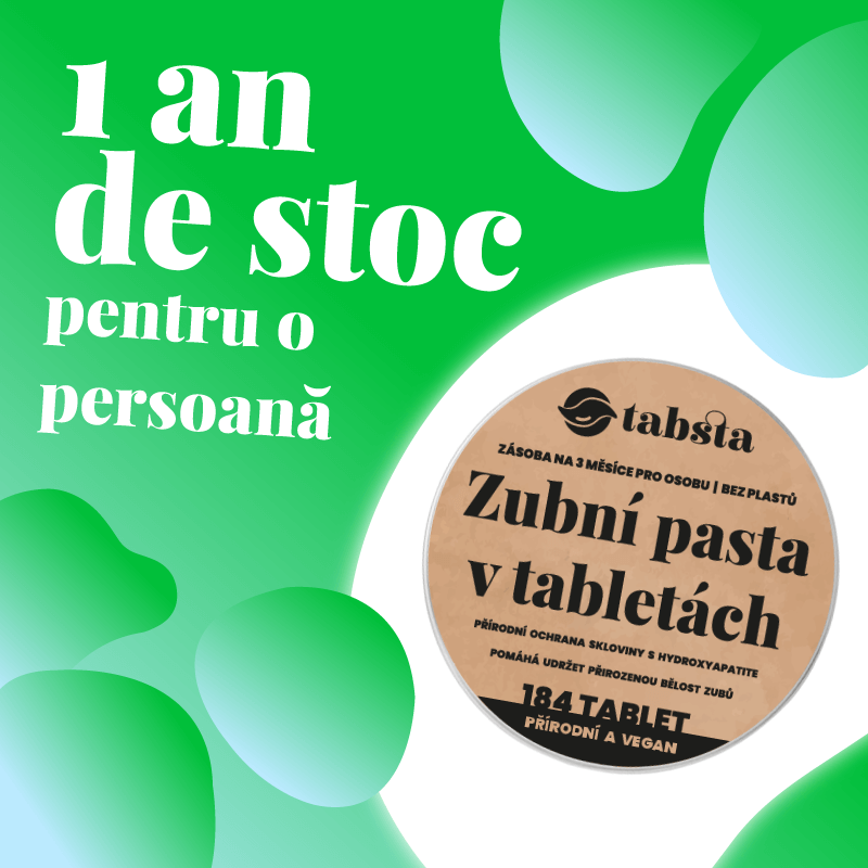 Tabsta® Pastă de dinți naturală în tablete (pentru un an) / 2 luni gratis