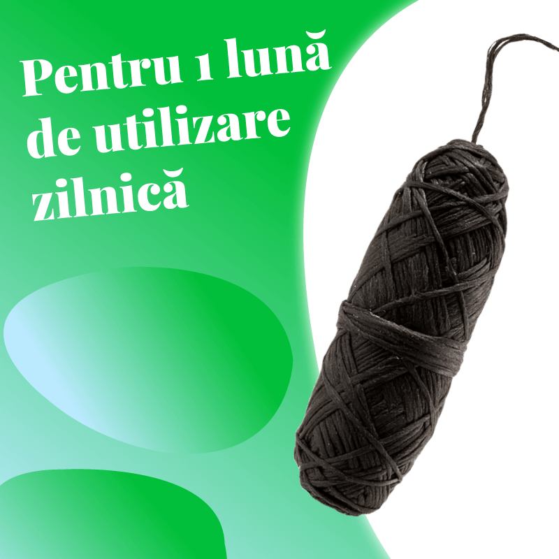 Ață dentară Minty-Charcoal